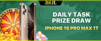 Daily Task: iPhone 16 Pro Max Draw promotional banner